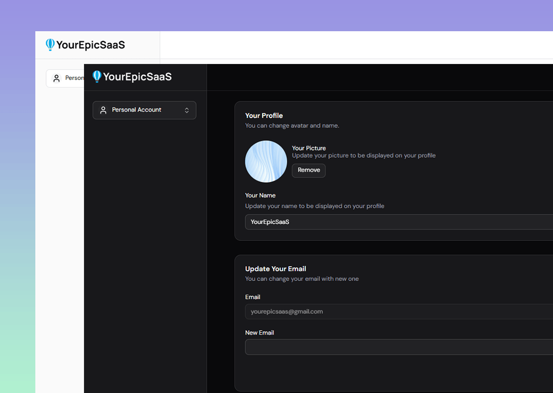 User Account Settings