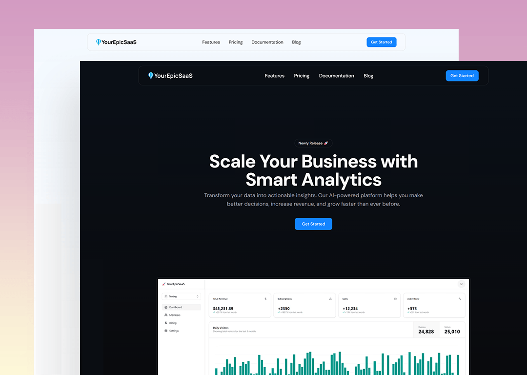 Built-In Marketing Pages